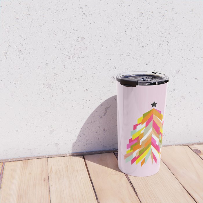 Rainbow Christmas Tree Travel Mug Gallery Image 4
