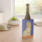 Relaxing Leopard - Orange and Very Peri Wine Chiller Gallery Image 4