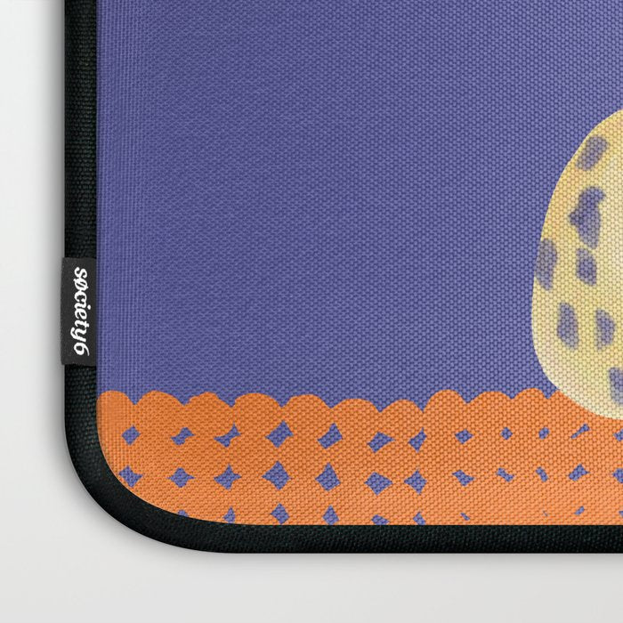 Relaxing Leopard - Orange and Very Peri Laptop Sleeve Gallery Image 3