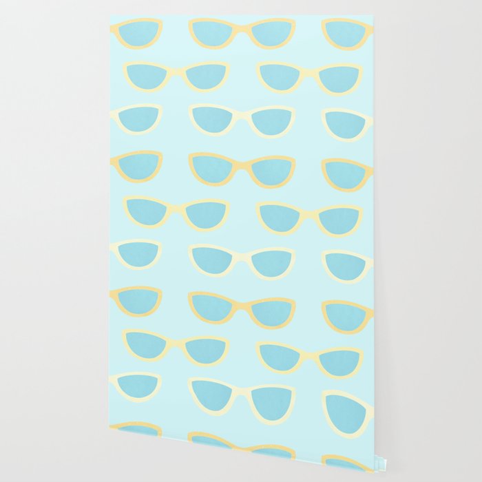 Yellow and blue retro sunglasses Wallpaper Gallery Image 2