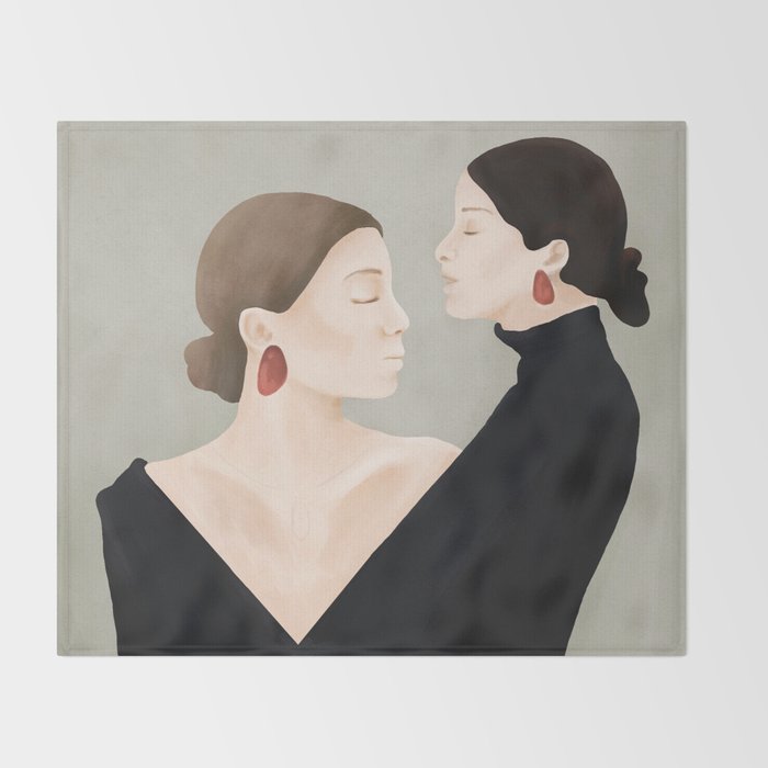 Aligned Model Flow Throw Blanket Gallery Image 2