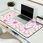 Big Groovy Flower - Purple Desk Mat Gallery Image 2