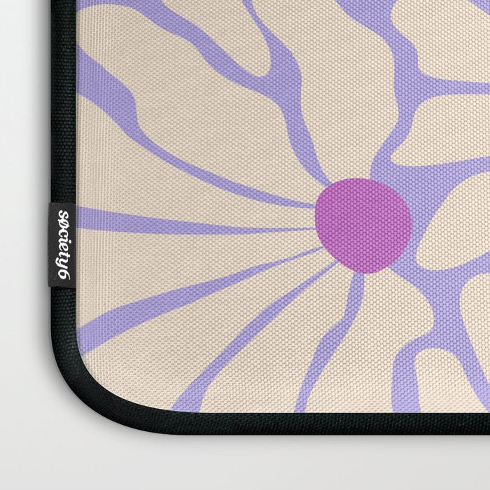 Big Groovy Flower - Purple Laptop Sleeve Gallery Image 3