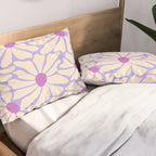Big Groovy Flower - Purple Pillow Sham Gallery Image 2
