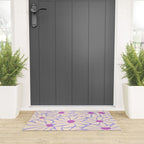 Big Groovy Flower - Purple Welcome Mat Gallery Image 3