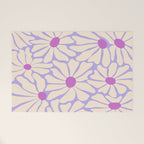 Big Groovy Flower - Purple Welcome Mat Gallery Image 1