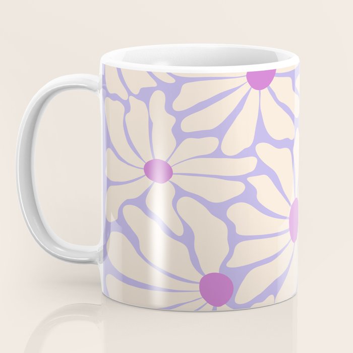 Big Groovy Flower - Purple Coffee Mug Gallery Image 3