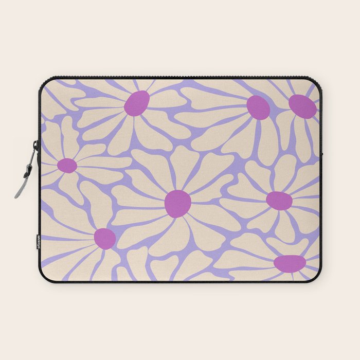 Big Groovy Flower - Purple Laptop Sleeve Gallery Image 1