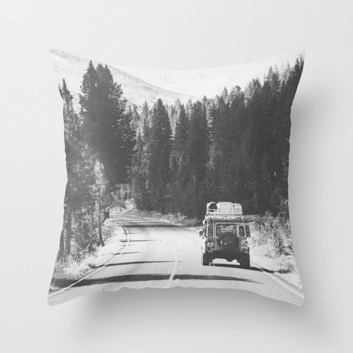 ROAD TRIP X Throw Pillow Gallery Image 1