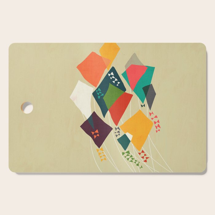 Whimsical kites Cutting Board Gallery Image 1