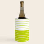 Two Tone Line Curvature LXXVII Lime Green Modern Arch Abstract Wine Chiller Gallery Image 1