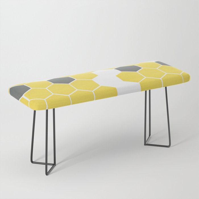 Yellow Honeycomb Bench Gallery Image 1