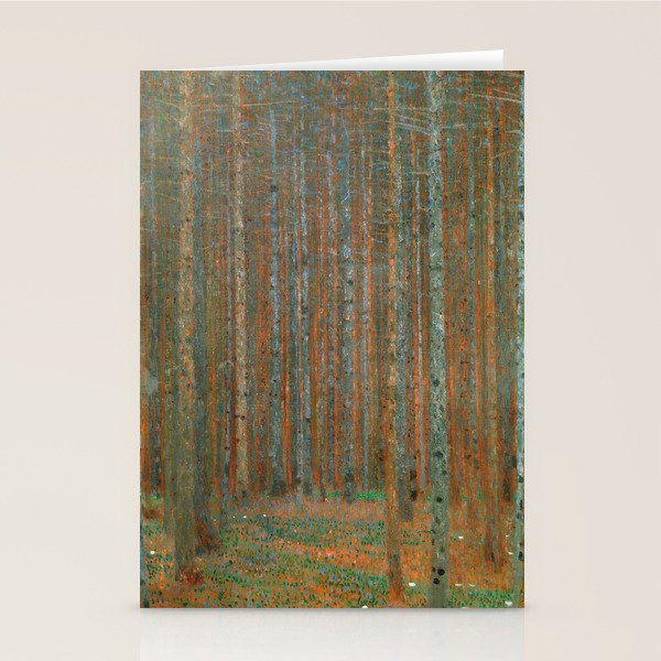 Gustav Klimt - Tannenwald I (Pine Forest I) Stationery Card Gallery Image 2