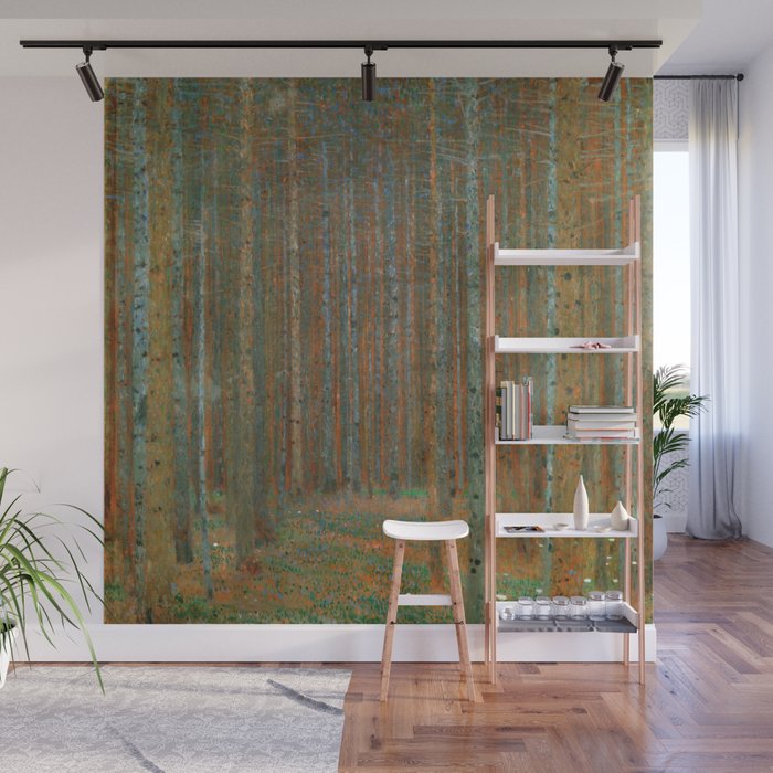 Gustav Klimt - Tannenwald I (Pine Forest I) Wall Mural Gallery Image 1