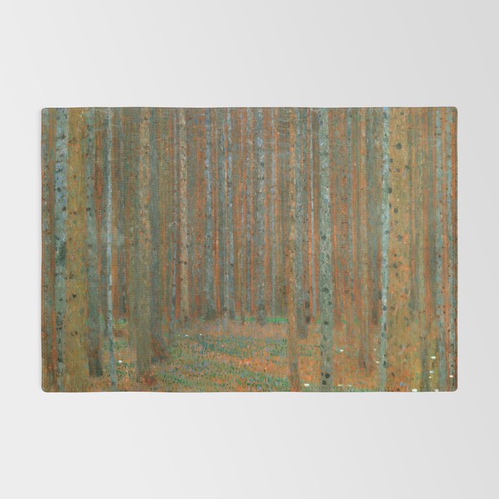 Gustav Klimt - Tannenwald I (Pine Forest I) Rug Gallery Image 2