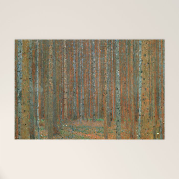 Gustav Klimt - Tannenwald I (Pine Forest I) Welcome Mat Gallery Image 1