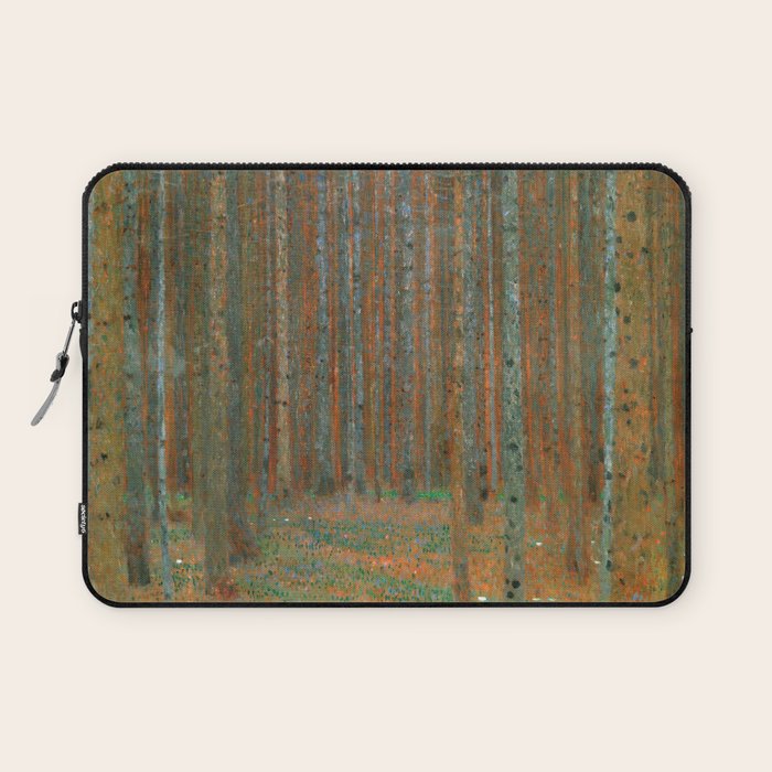 Gustav Klimt - Tannenwald I (Pine Forest I) Laptop Sleeve Gallery Image 1