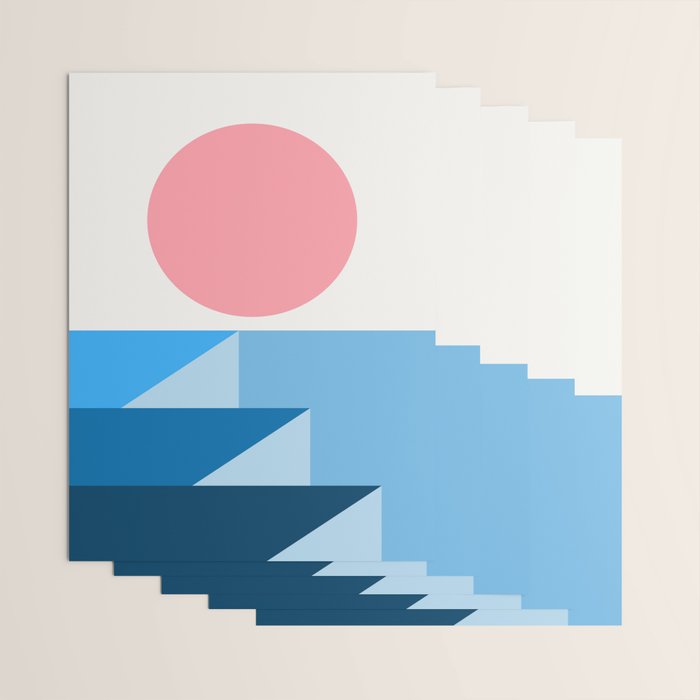 Geometric Landscape 25B Wrapping Paper Gallery Image 3