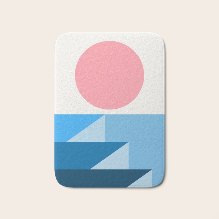 Geometric Landscape 25B Bath Mat Gallery Image 1