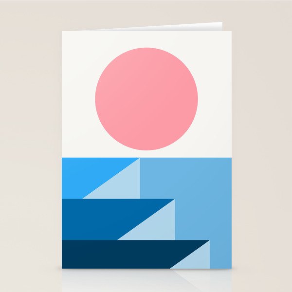 Geometric Landscape 25B Stationery Card Gallery Image 1