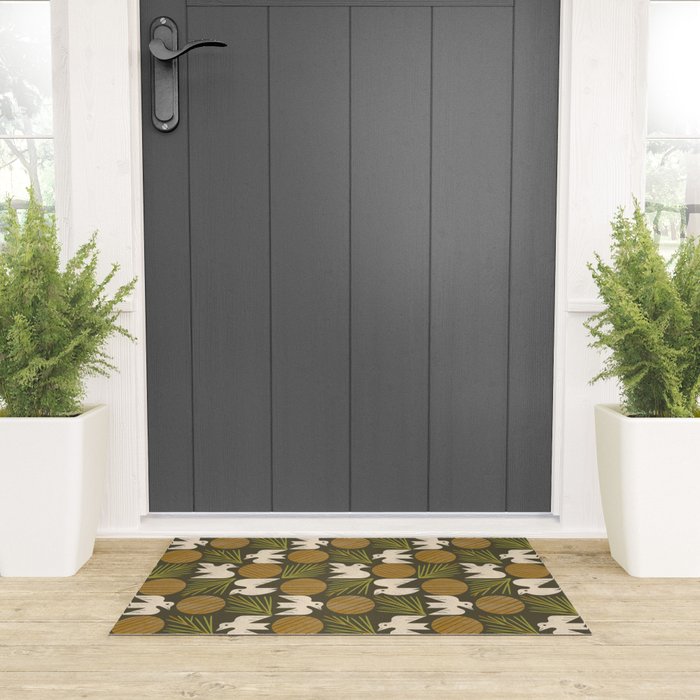 Pine Forest Doves Welcome Mat Gallery Image 3