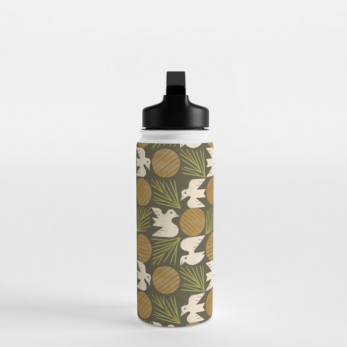 Pine Forest Doves Water Bottle Gallery Image 3