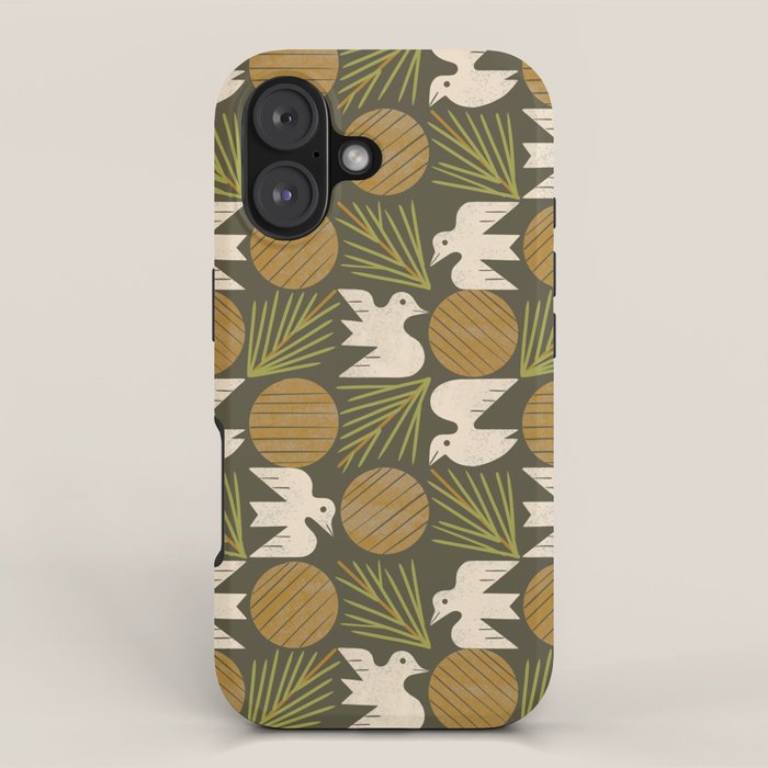 Pine Forest Doves iPhone Case Gallery Image 1