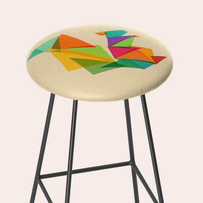 Fractal geometric Squirrel Stool Gallery Image 2