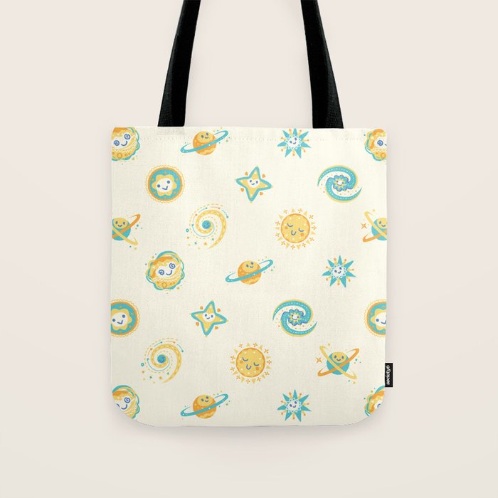 Pastel space pattern Tote Bag Gallery Image 1