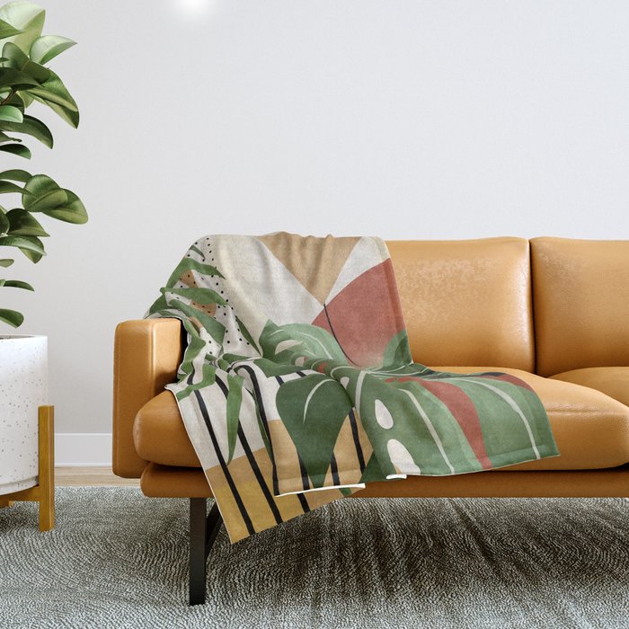 Nature Geometry XVII Throw Blanket Gallery Image 1