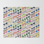 Sunglasses by Veronique de Jong Throw Blanket Gallery Image 2