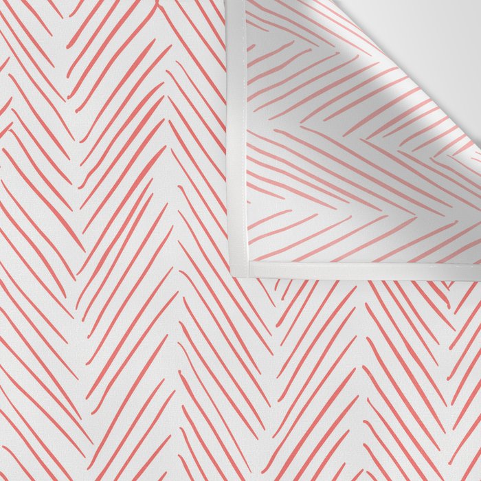 Living Coral Herringbone Wall Tapestry Gallery Image 3