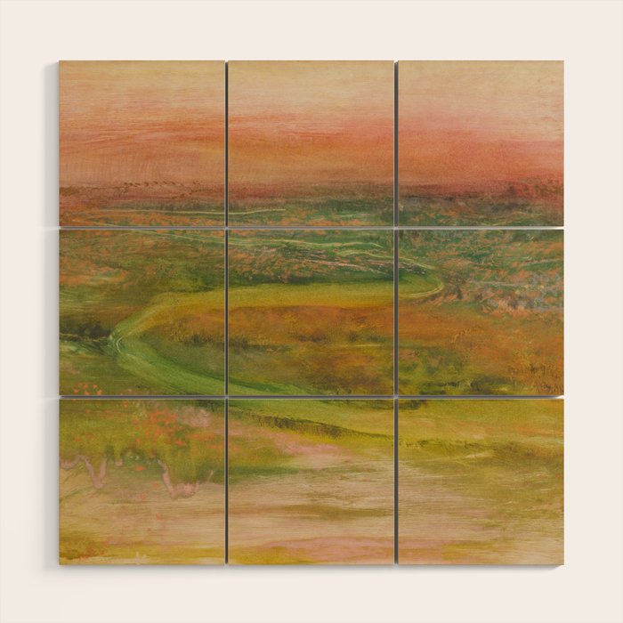 Winding River by Edgar Degas, 1890 Wood Wall Art Gallery Image 1