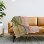Winding River by Edgar Degas, 1890 Throw Blanket Gallery Image 1