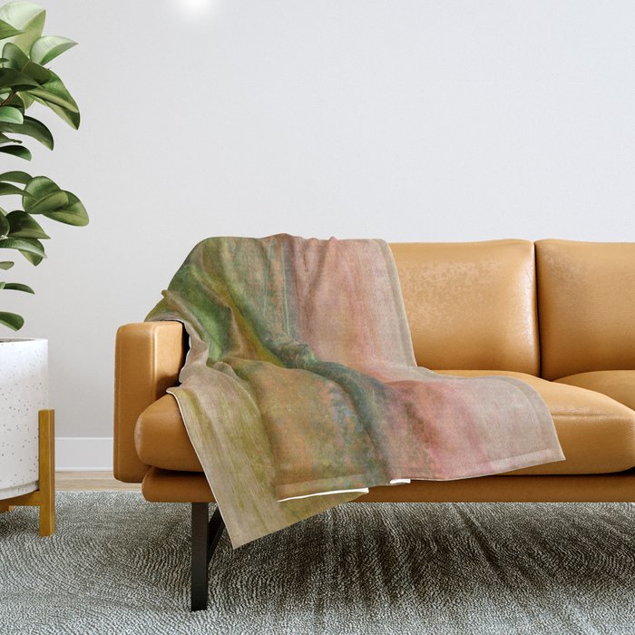 Winding River by Edgar Degas, 1890 Throw Blanket Gallery Image 1
