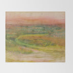 Winding River by Edgar Degas, 1890 Throw Blanket Gallery Image 2
