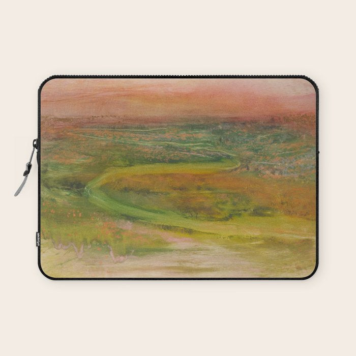 Winding River by Edgar Degas, 1890 Laptop Sleeve Gallery Image 1