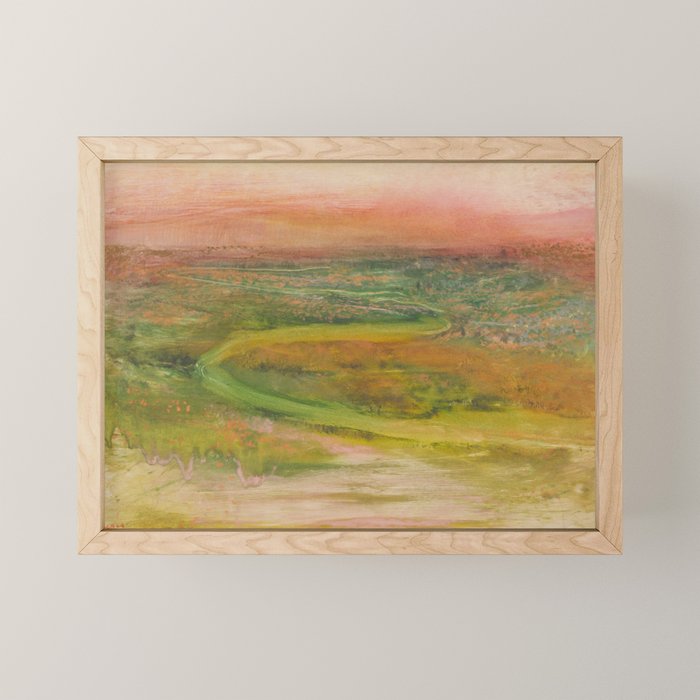 Winding River by Edgar Degas, 1890 Mini Art Print Gallery Image 1