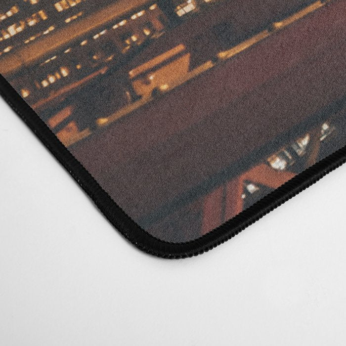 Brooklyn Bridge and Manhattan skyline in New York City at night Desk Mat Gallery Image 4