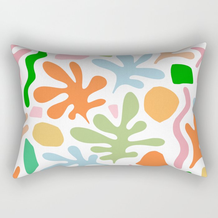 Matisse cut-outs - Spring Poster Rectangular Pillow Gallery Image 1