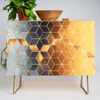 Golden Gradient Cubes Credenza Gallery Image 1