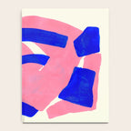 Blue Pink Fun Colorful Mid Century Modern Abstract Painting Shapes Pattern Notebook Gallery Image 4