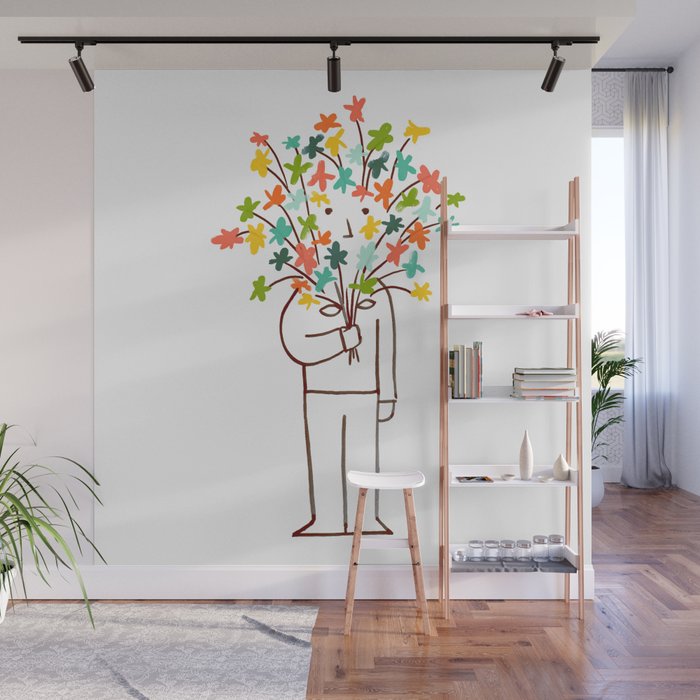 I bring flowers Wall Mural Gallery Image 1
