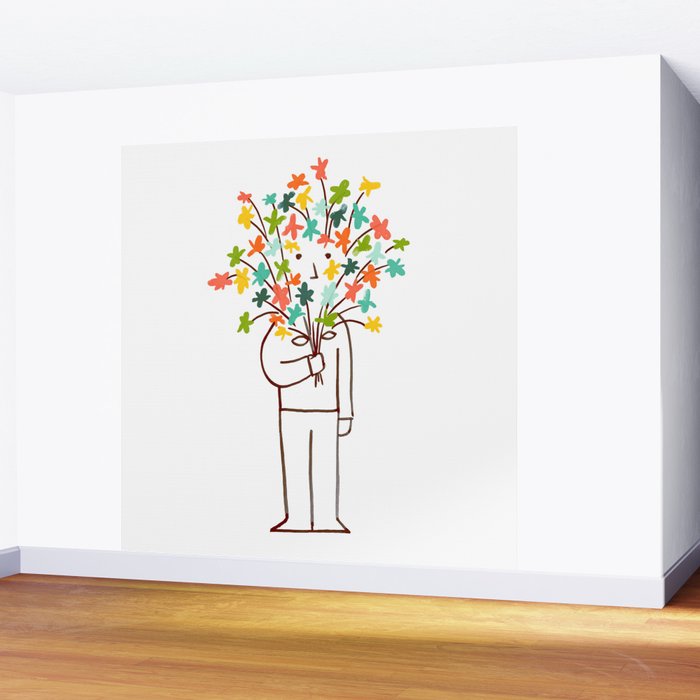 I bring flowers Wall Mural Gallery Image 2