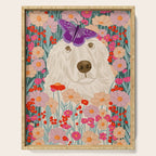 Butterfly Blossoms and a Furry Friend Serving Tray Gallery Image 1