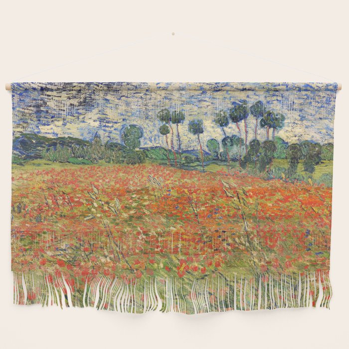 Poppy Field by Vincent van Gogh, 1890 painting Wall Hanging Gallery Image 1