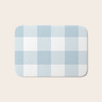 Baby Blue Buffalo Check Bath Mat Gallery Image 1