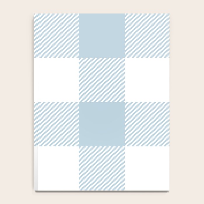 Baby Blue Buffalo Check Notebook Gallery Image 4