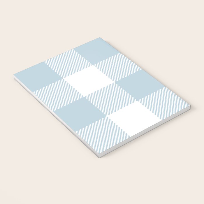 Baby Blue Buffalo Check Notebook Gallery Image 3