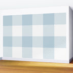 Baby Blue Buffalo Check Wall Mural Gallery Image 2